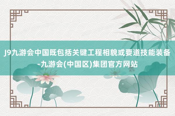 J9九游会中国既包括关键工程相貌或要道技能装备-九游会(中国区)集团官方网站