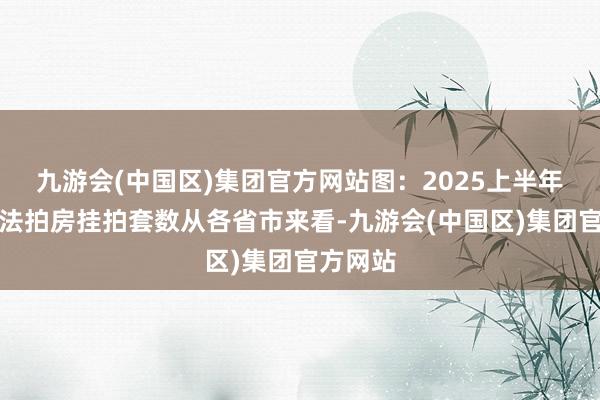 九游会(中国区)集团官方网站图：2025上半年各省份法拍房挂拍套数从各省市来看-九游会(中国区)集团官方网站