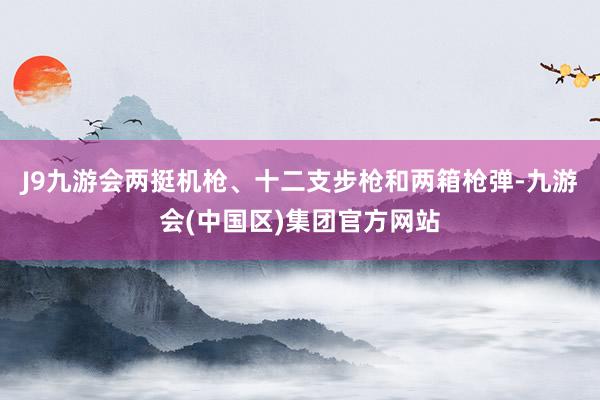 J9九游会两挺机枪、十二支步枪和两箱枪弹-九游会(中国区)集团官方网站