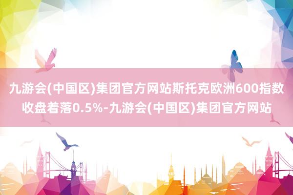 九游会(中国区)集团官方网站　　斯托克欧洲600指数收盘着落0.5%-九游会(中国区)集团官方网站
